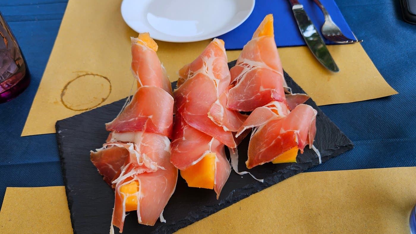 Prosciutto crudo con melone